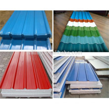 Elegant Colorful Trapezoidal Glazed Steel Wall Panel Stainless Sheets